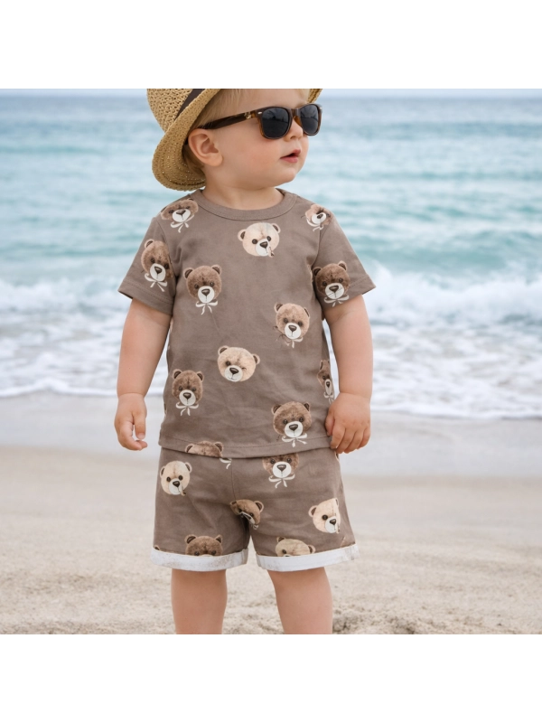 Misiowy zawrót głowy - komplet na lato